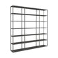 Scandinavian Etagere Bookcase Metal Open Back Bookshelf with Shelves