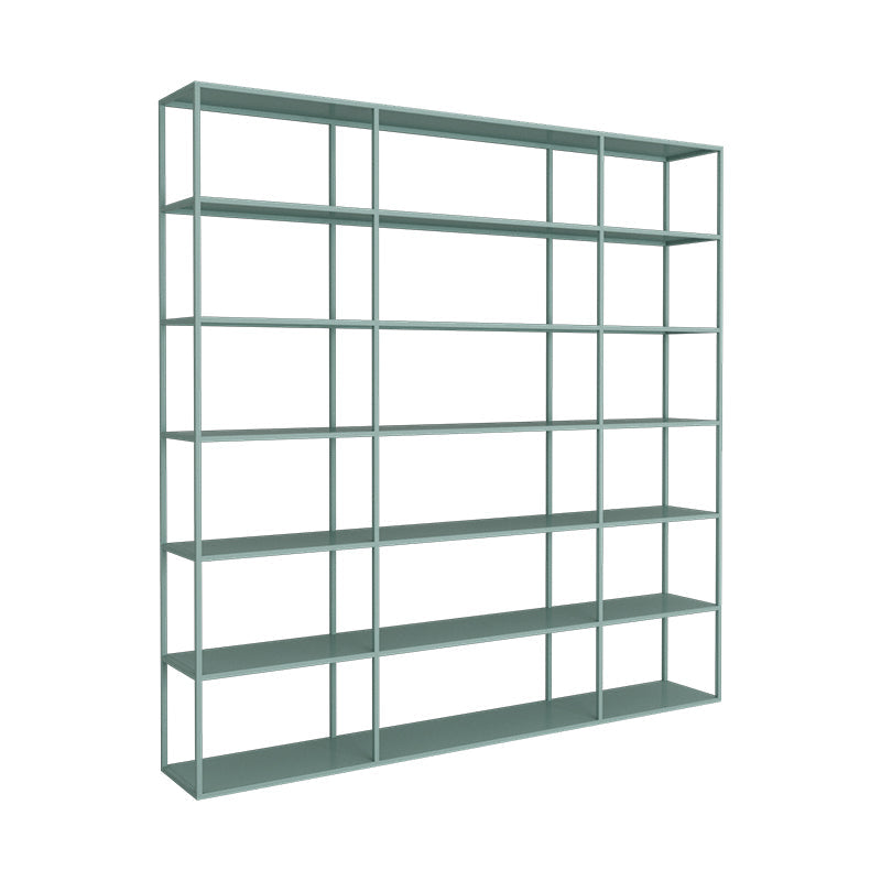 Scandinavian Etagere Bookcase Metal Open Back Bookshelf with Shelves