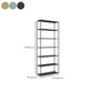 Scandinavian Etagere Bookcase Metal Open Back Bookshelf with Shelves