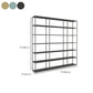 Scandinavian Etagere Bookcase Metal Open Back Bookshelf with Shelves