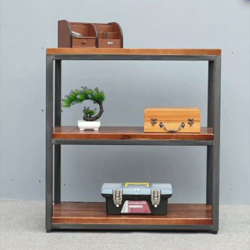 Wooden Etagere Bookcase Industrial Open Back Bookshelf with Shelves 47"L x 12"W x 33"H Clearhalo 'Bookcases' 'furn' 'furn_bookcases' 'Furniture' 'Office Furniture' 6821537
