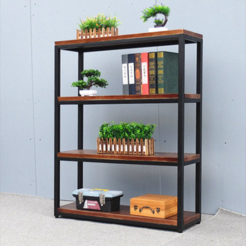 Wooden Etagere Bookcase Industrial Open Back Bookshelf with Shelves Clearhalo 'Bookcases' 'furn' 'furn_bookcases' 'Furniture' 'Office Furniture' 6821539