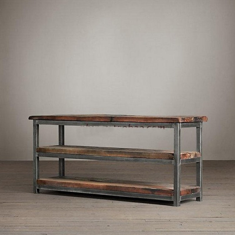 Wooden Etagere Bookcase Industrial Open Back Bookshelf with Shelves Clearhalo 'Bookcases' 'furn' 'furn_bookcases' 'Furniture' 'Office Furniture' 6821542