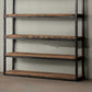 Wooden Etagere Bookcase Industrial Open Back Bookshelf with Shelves Clearhalo 'Bookcases' 'furn' 'furn_bookcases' 'Furniture' 'Office Furniture' 6821546