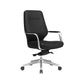 Fixed Arms Desk Chair Modern No Distressing Leather Ergonomic Office Chair