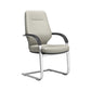 Fixed Arms Desk Chair Modern No Distressing Leather Ergonomic Office Chair