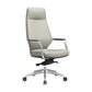 Fixed Arms Desk Chair Modern No Distressing Leather Ergonomic Office Chair