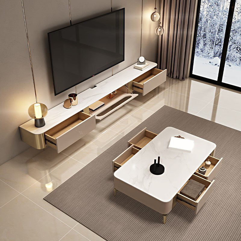 Console porta TV Glam Console TV con contenitore chiuso con cassetti