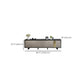 Glass TV Stand Console Enclosed Storage TV Console with 3 Drawers Clearhalo 'furn' 'furn_tv_stands_entertainment_centers' 'Furniture' 'Living Room Furniture' 'TV Stands & Entertainment Centers' 'TV Stands & Media Storage Furniture' 'tv_stands_entertainment_centers' 6822180