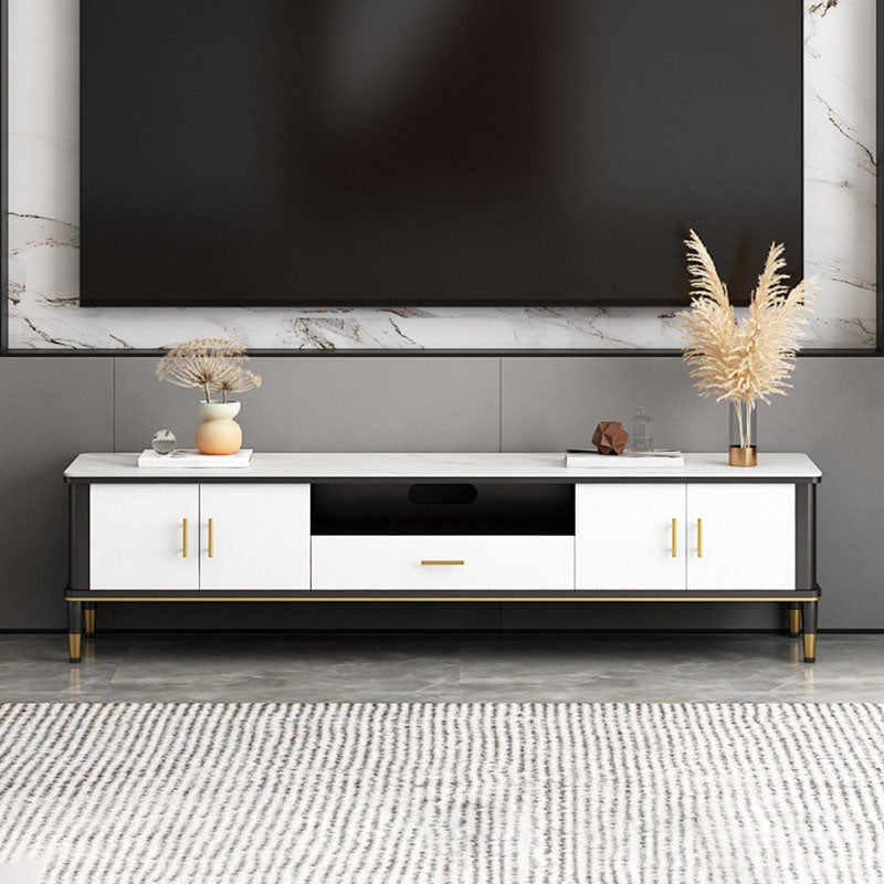 Console de meuble TV moderne, rangement ouvert, pour salon