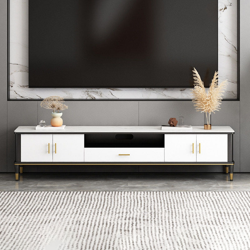 Console de meuble TV moderne, rangement ouvert, pour salon