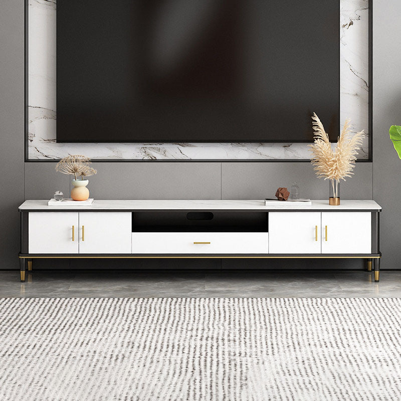 Console de meuble TV moderne, rangement ouvert, pour salon