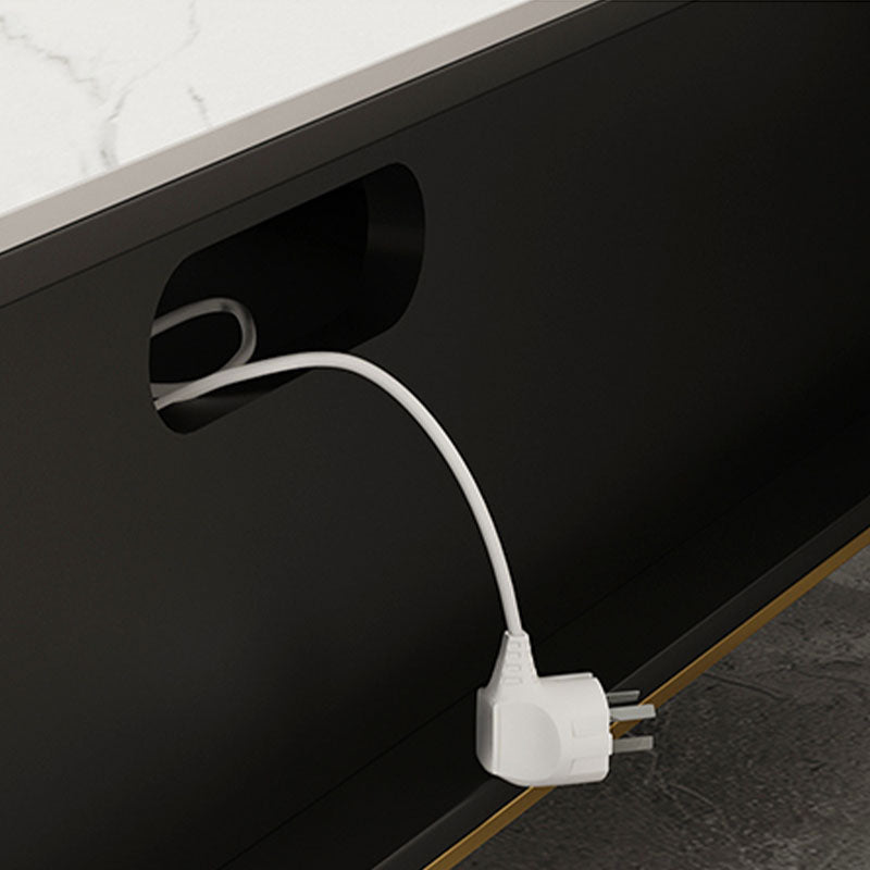 Console de meuble TV moderne, rangement ouvert, pour salon