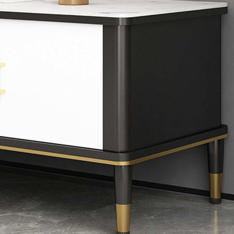 Console de meuble TV moderne, rangement ouvert, pour salon