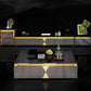 Glass TV Stand Console Enclosed Storage TV Console with Drawers Clearhalo 'furn' 'furn_tv_stands_entertainment_centers' 'Furniture' 'Living Room Furniture' 'TV Stands & Entertainment Centers' 'TV Stands & Media Storage Furniture' 'tv_stands_entertainment_centers' 6822204