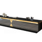 Glass TV Stand Console Enclosed Storage TV Console with Drawers Clearhalo 'furn' 'furn_tv_stands_entertainment_centers' 'Furniture' 'Living Room Furniture' 'TV Stands & Entertainment Centers' 'TV Stands & Media Storage Furniture' 'tv_stands_entertainment_centers' 6822207
