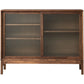 Contemporary Display Stand Pine Storage Cabinet for Dining Room 55"L x 16"W x 35"H Clearhalo 'Display & China Cabinets' 'display_china_cabinets' 'furn' 'furn_display_china_cabinets' 'Furniture' 'Kitchen & Dining Furniture' 6822299