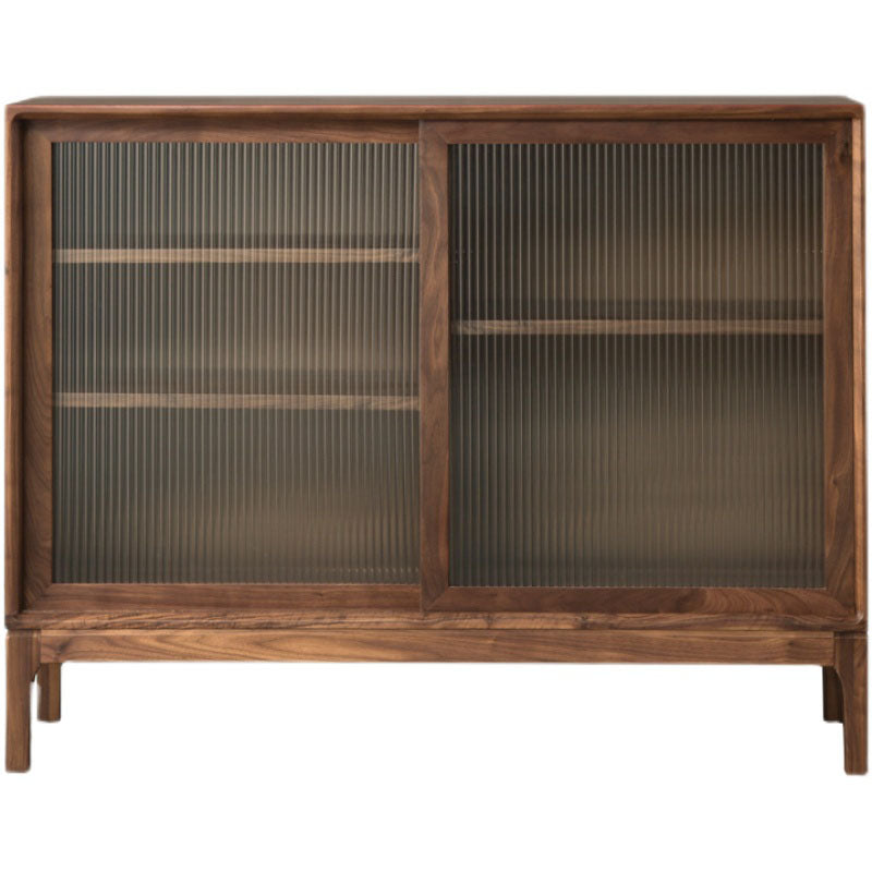Contemporary Display Stand Pine Storage Cabinet for Dining Room 55"L x 16"W x 35"H Clearhalo 'Display & China Cabinets' 'display_china_cabinets' 'furn' 'furn_display_china_cabinets' 'Furniture' 'Kitchen & Dining Furniture' 6822299