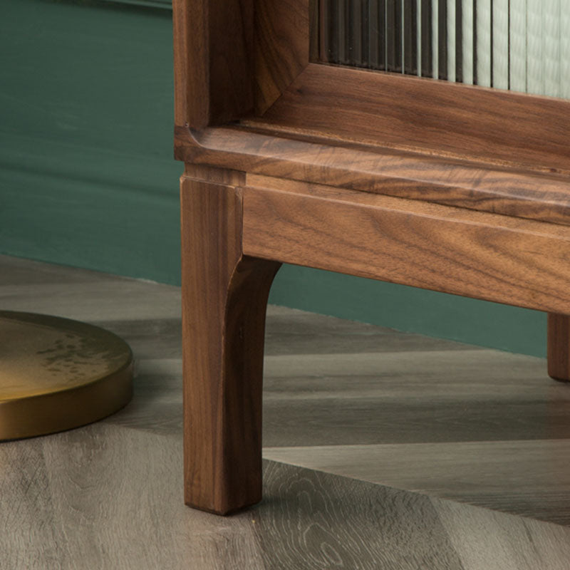 Contemporary Display Stand Pine Storage Cabinet for Dining Room Clearhalo 'Display & China Cabinets' 'display_china_cabinets' 'furn' 'furn_display_china_cabinets' 'Furniture' 'Kitchen & Dining Furniture' 6822303