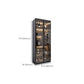 Contemporary Display Stand Faux Wood Storage Cabinet with Lighting Clearhalo 'Display & China Cabinets' 'display_china_cabinets' 'furn' 'furn_display_china_cabinets' 'Furniture' 'Kitchen & Dining Furniture' 6822324
