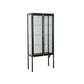 Modern Curio Cabinet Metal Glass Doors Storage Cabinet with Lighting https: res.litfad.com site img item 2022 11 16 6822378 1200x1200.jpg Transparent Glass Clearhalo 'Display & China Cabinets' 'display_china_cabinets' 'furn' 'furn_display_china_cabinets' 'Furniture' 'Kitchen & Dining Furniture' 6822378