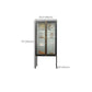 Modern Curio Cabinet Metal Glass Doors Storage Cabinet with Lighting Clearhalo 'Display & China Cabinets' 'display_china_cabinets' 'furn' 'furn_display_china_cabinets' 'Furniture' 'Kitchen & Dining Furniture' 6822386