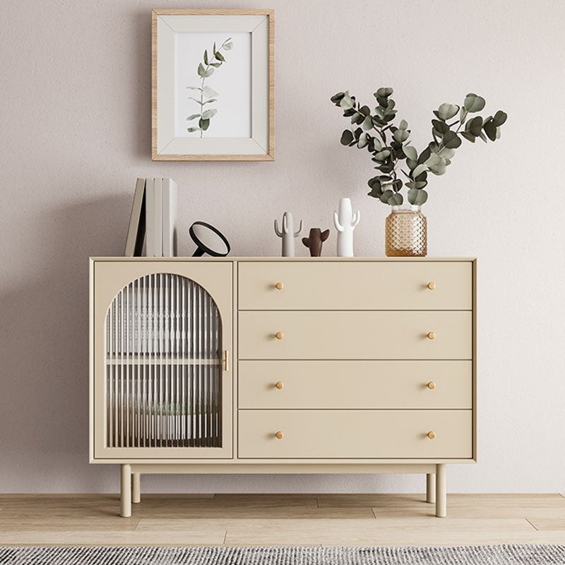 Moderno mobile in legno in legno porte in vetro armadio di stoccaggio con porte per soggiorno