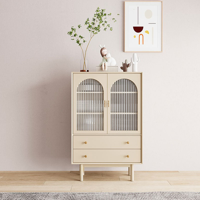 Moderno mobile in legno in legno porte in vetro armadio di stoccaggio con porte per soggiorno