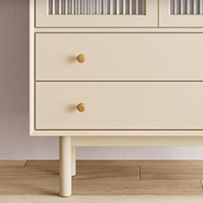 Moderno mobile in legno in legno porte in vetro armadio di stoccaggio con porte per soggiorno