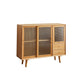 Contemporary Display Stand Beech Storage Cabinet for Dining Room