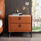 Contemporary Accent Table Nightstand Stone Nightstand with Drawers Clearhalo 'Bedroom Furniture' 'furn' 'furn_night_stand' 'Furniture' 'night_stand' 'Nightstands' 6822510