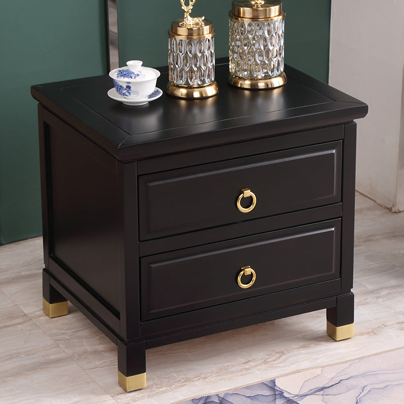Traditional Accent Table Nightstand Antique Finish Drawer Storage Bed Nightstand Clearhalo 'Bedroom Furniture' 'furn' 'furn_night_stand' 'Furniture' 'night_stand' 'Nightstands' 6822553