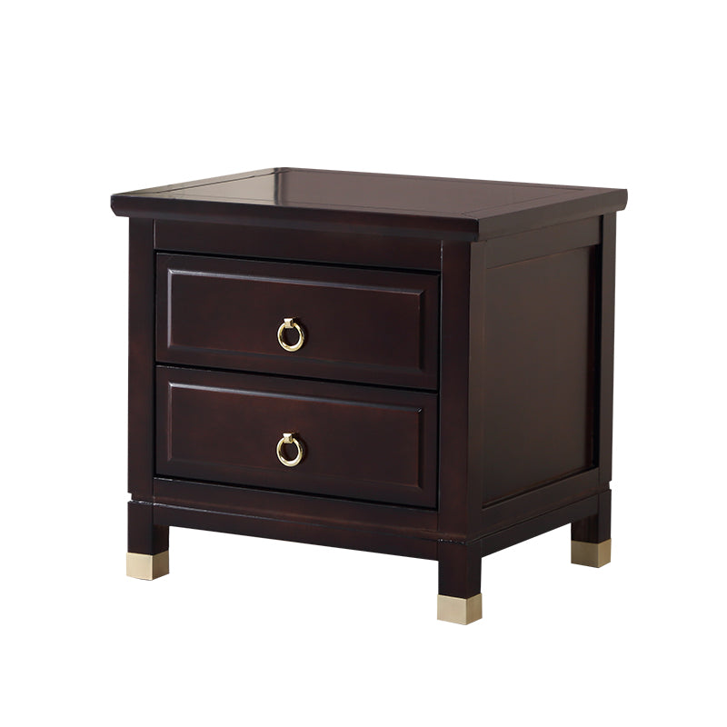 Traditional Accent Table Nightstand Antique Finish Drawer Storage Bed Nightstand Clearhalo 'Bedroom Furniture' 'furn' 'furn_night_stand' 'Furniture' 'night_stand' 'Nightstands' 6822555