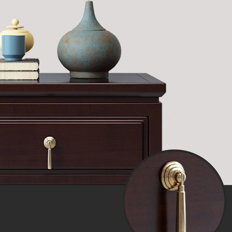 Traditional Accent Table Nightstand Antique Finish Drawer Storage Bed Nightstand Clearhalo 'Bedroom Furniture' 'furn' 'furn_night_stand' 'Furniture' 'night_stand' 'Nightstands' 6822556