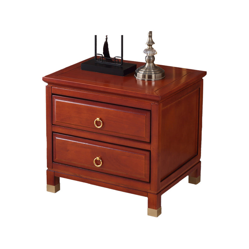 Traditional Accent Table Nightstand Antique Finish Drawer Storage Bed Nightstand Clearhalo 'Bedroom Furniture' 'furn' 'furn_night_stand' 'Furniture' 'night_stand' 'Nightstands' 6822565