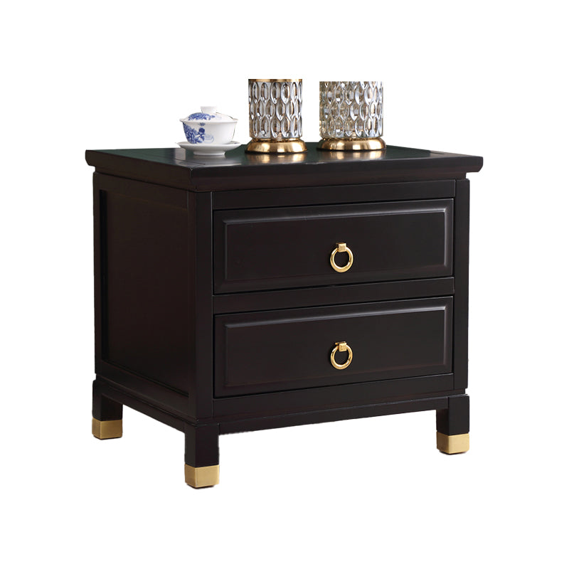 Traditional Accent Table Nightstand Antique Finish Drawer Storage Bed Nightstand Clearhalo 'Bedroom Furniture' 'furn' 'furn_night_stand' 'Furniture' 'night_stand' 'Nightstands' 6822567