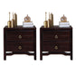 Traditional Accent Table Nightstand Antique Finish Drawer Storage Bed Nightstand Dark Brown 2 Piece Set Clearhalo 'Bedroom Furniture' 'furn' 'furn_night_stand' 'Furniture' 'night_stand' 'Nightstands' 6822568