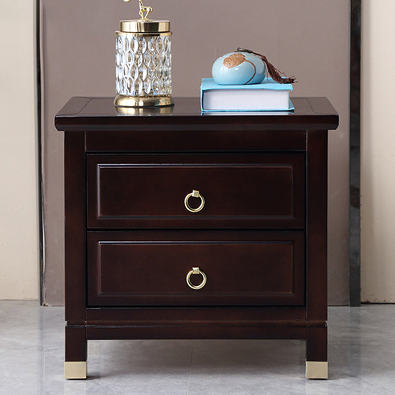 Traditional Accent Table Nightstand Antique Finish Drawer Storage Bed Nightstand Clearhalo 'Bedroom Furniture' 'furn' 'furn_night_stand' 'Furniture' 'night_stand' 'Nightstands' 6822571