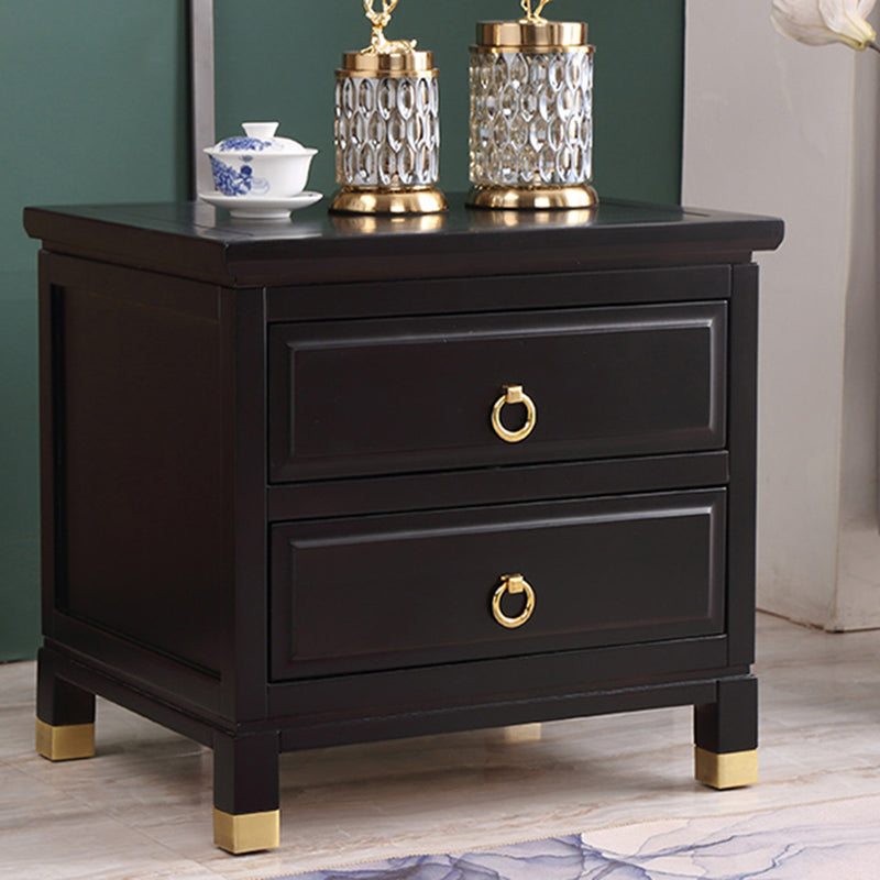 Traditional Accent Table Nightstand Antique Finish Drawer Storage Bed Nightstand Clearhalo 'Bedroom Furniture' 'furn' 'furn_night_stand' 'Furniture' 'night_stand' 'Nightstands' 6822573