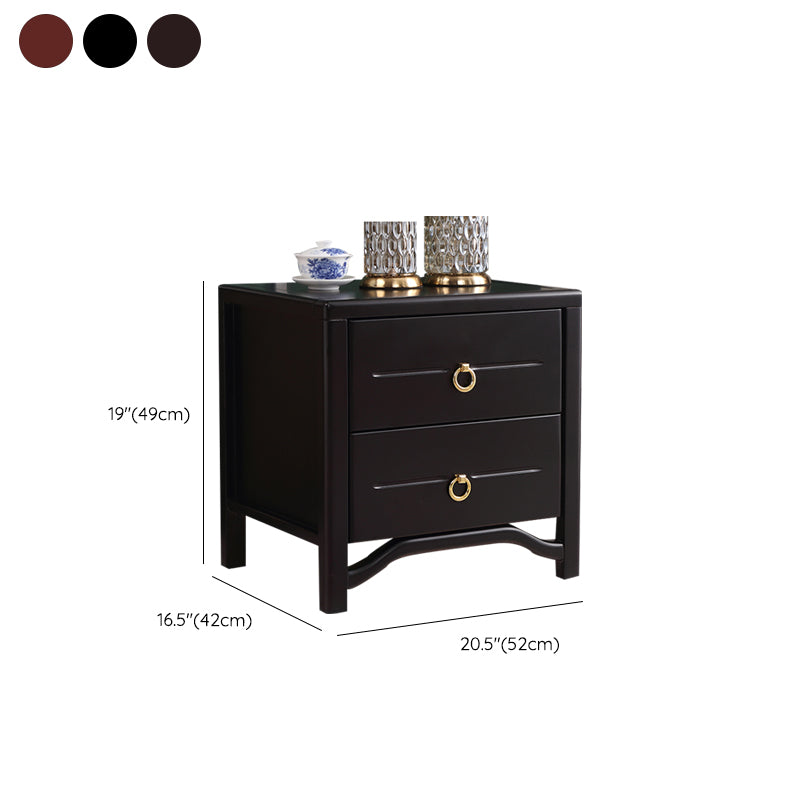 Traditional Accent Table Nightstand Antique Finish Drawer Storage Bed Nightstand Clearhalo 'Bedroom Furniture' 'furn' 'furn_night_stand' 'Furniture' 'night_stand' 'Nightstands' 6822579