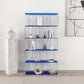 Scandinavian Standard Bookshelf Acrylic Open Back Bookcase with Shelves
