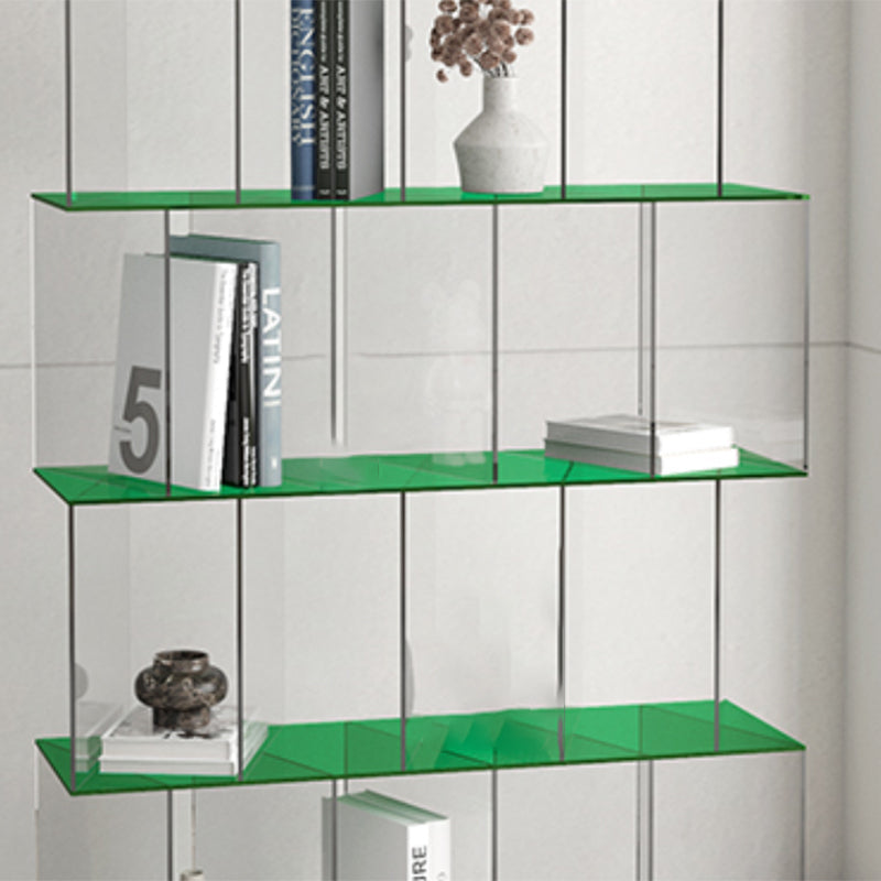 Scandinavian Standard Bookshelf Acrylic Open Back Bookcase with Shelves