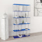Scandinavian Standard Bookshelf Acrylic Open Back Bookcase with Shelves