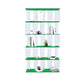 Scandinavian Standard Bookshelf Acrylic Open Back Bookcase with Shelves