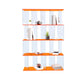 Scandinavian Standard Bookshelf Acrylic Open Back Bookcase with Shelves
