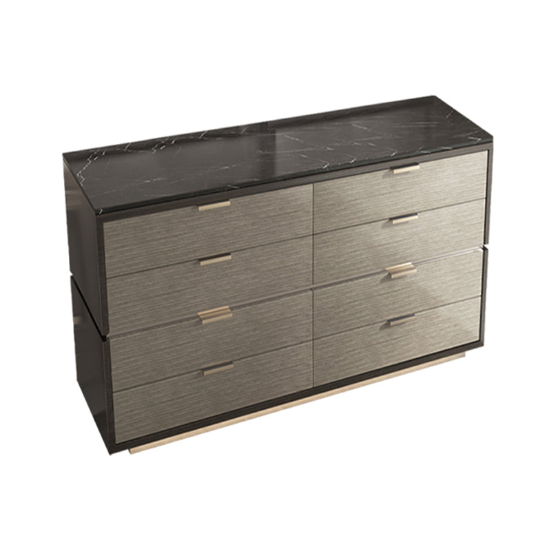 16.38-inch Width Storage Chest Modern Storage Chest Dresser with 3/8/5 Drawers 39.4"L x 16.5"W x 36.2"H Grey Stone Clearhalo 'Bedroom Furniture' 'Dressers & Chests' 'dressers_chests' 'furn' 'furn_dressers_chests' 'Furniture' 6822682