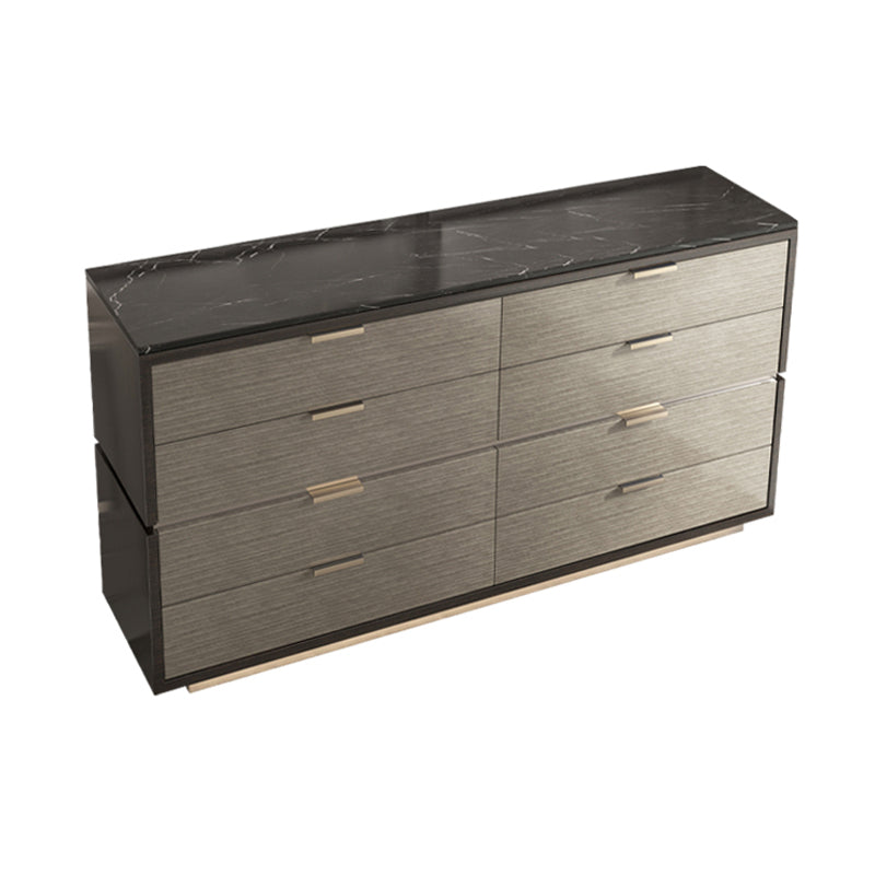 16.38-inch Width Storage Chest Modern Storage Chest Dresser with 3/8/5 Drawers 55"L x 17"W x 36"H Grey Stone Clearhalo 'Bedroom Furniture' 'Dressers & Chests' 'dressers_chests' 'furn' 'furn_dressers_chests' 'Furniture' 6822685