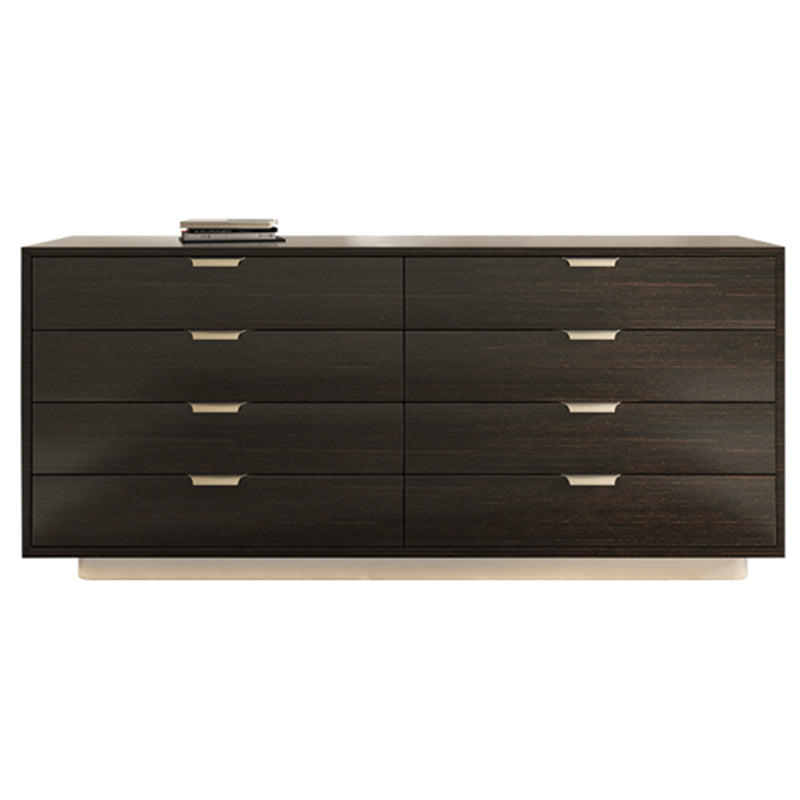 16.38-inch Width Storage Chest Modern Storage Chest Dresser with 3/8/5 Drawers 63"L x 17"W x 36"H Black Solid Wood Clearhalo 'Bedroom Furniture' 'Dressers & Chests' 'dressers_chests' 'furn' 'furn_dressers_chests' 'Furniture' 6822691