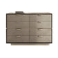 16.38-inch Width Storage Chest Modern Storage Chest Dresser with 3/8/5 Drawers 39.4"L x 16.5"W x 36.2"H Grey Solid Wood Clearhalo 'Bedroom Furniture' 'Dressers & Chests' 'dressers_chests' 'furn' 'furn_dressers_chests' 'Furniture' 6822694