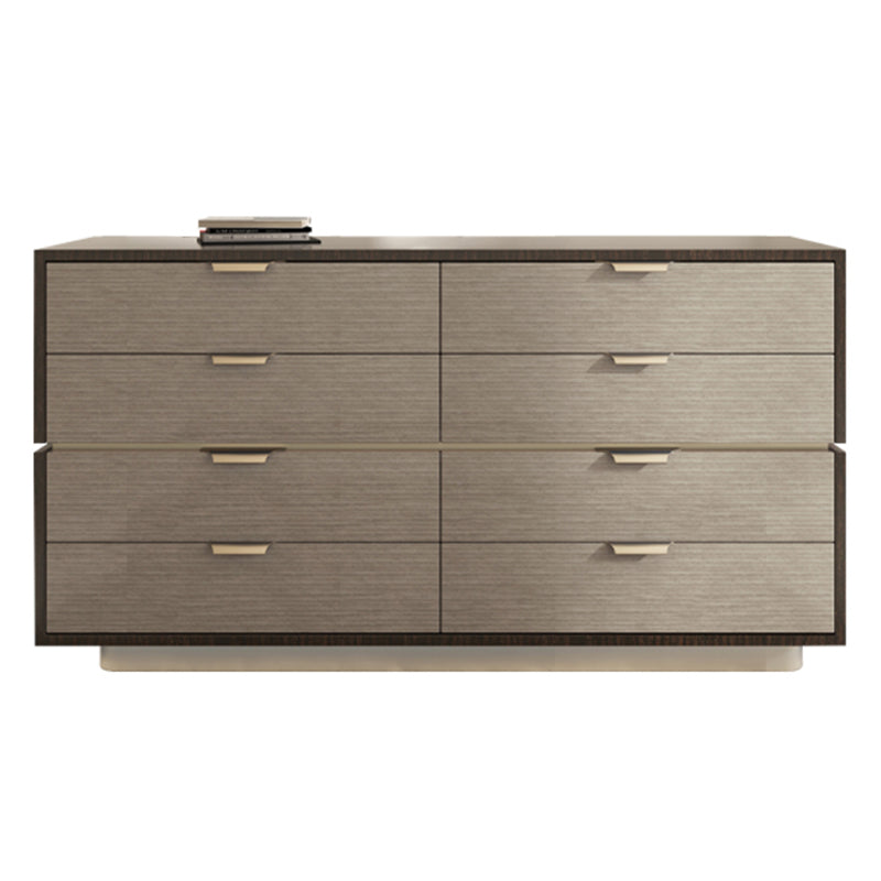 16.38-inch Width Storage Chest Modern Storage Chest Dresser with 3/8/5 Drawers 55"L x 17"W x 36"H Grey Solid Wood Clearhalo 'Bedroom Furniture' 'Dressers & Chests' 'dressers_chests' 'furn' 'furn_dressers_chests' 'Furniture' 6822698
